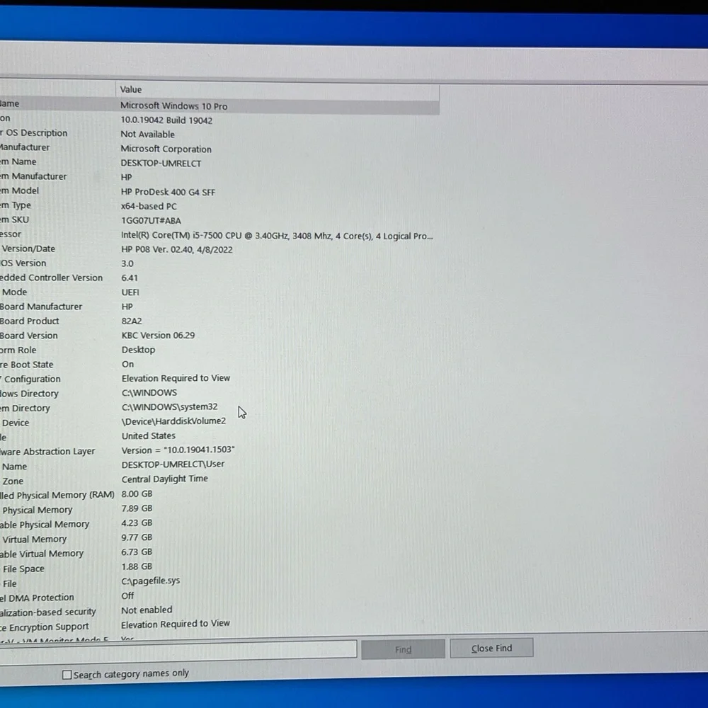 HP ProDesk 400 G4